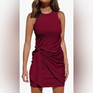 Cranberry Knot Dress XL